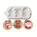Silicone Mold Shapemart – Snowman, Reindeer & Santa Claus
