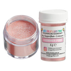 Colours and Flavours - Sugarflair Edible Lustre SHIMMER PINK- 4 g
