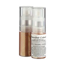 Colours and Flavours - Sugarflair Pump Spray Powder Puff Dust - GOLD FINISHING - 10g