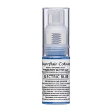 Sugarflair Pump Spray Powder Puff Dust - ELECTRIC BLUE - 10g