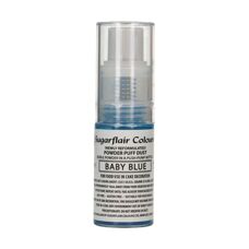 Colours and Flavours - Sugarflair Pump Spray Powder Puff Dust - BABY BLUE - 10g