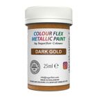 Sugarflair Edible Metallic Paint - DARK GOLD 25g