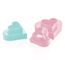 Cookie Cutters - Cookie Cutters Sunplast - Double Hearts Set/3