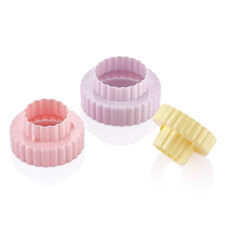 Cookie Cutters - Cookie Cutters Sunplast - Curved Double Circles Set/3