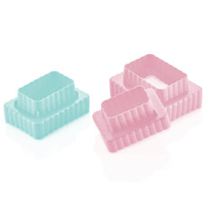 Cookie Cutters - Cookie Cutters Sunplast - Curved Double Rectangulars Set/3