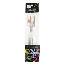 Tools and Boxes - Craft Brush Set - Tall Round 6 pcs
