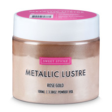 Оцветители и есенции - Прахов оцветител металик EdibleArt - Rose Gold 100 мл