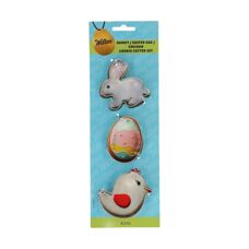 Cookie Cutters - Wilton Cookie Cutter Rabbit - Easter Egg - Chicken set/3
