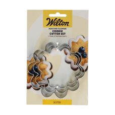 Cookie Cutters - Wilton Nesting Cookie Cutter Blossoms Set/3