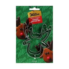 Cookie Cutters - Wilton Nesting Cookie Cutter Reindeer Set/3