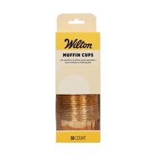 Мъфини и торти - Кофички за мъфини Wilton - златисти 50 бр.