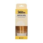 Wilton Muffin Cups White/Gold pk/50
