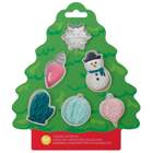 Metal Christmas Tree Assorted Cookie Cutter Set - 6 Cutters