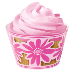 Cupcake Wraps Pink Party pk/16